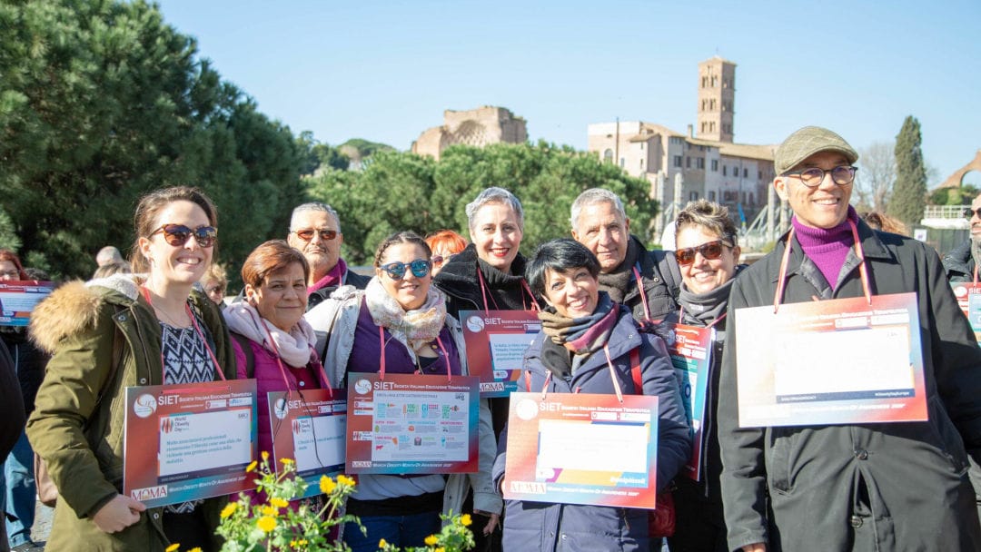 Participants at a World Obesity Day event Participants at a World Obesity Day event
