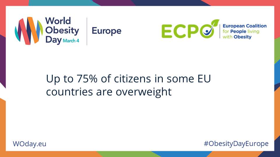 Up to 75% of citizens in some EU countries are overweight