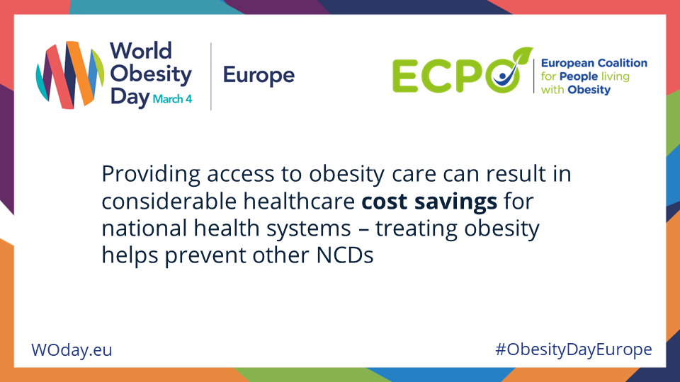 Providing access to obesity care can result in considerable healthcare cost savings for national health systems - treating obesity helps prevent other NCDs