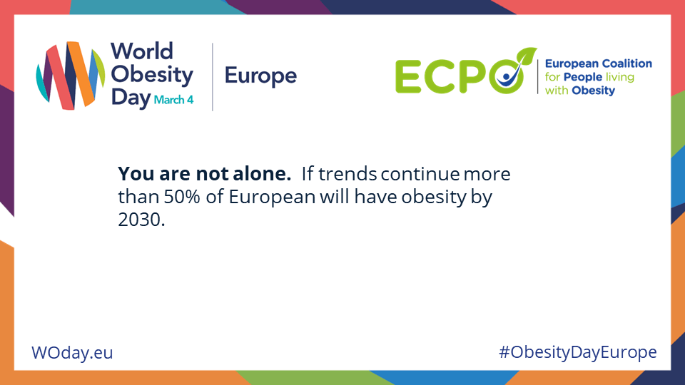 You are not alone. If trends continue more than 50% of European will have obesity by 2030.
