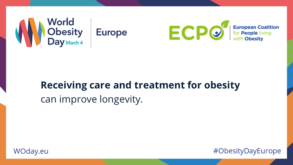 Receiving care and treatment for obesity can improve longevity.